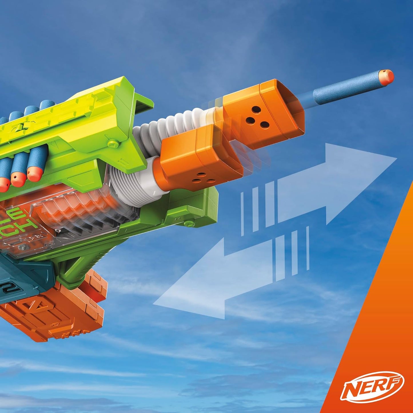 Nerf Elite 2.0 Double Punch Blaster A" Dual-Fire Power for Action-Packed Fun! – 2