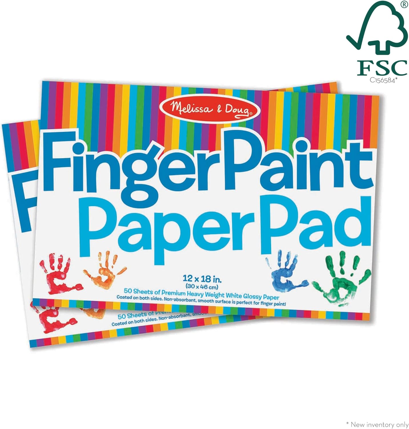 Melissa & Doug Melissa Doug Finger Paint Paper Pad 12 x 18 inches - 50 Sheets 2-Pack -