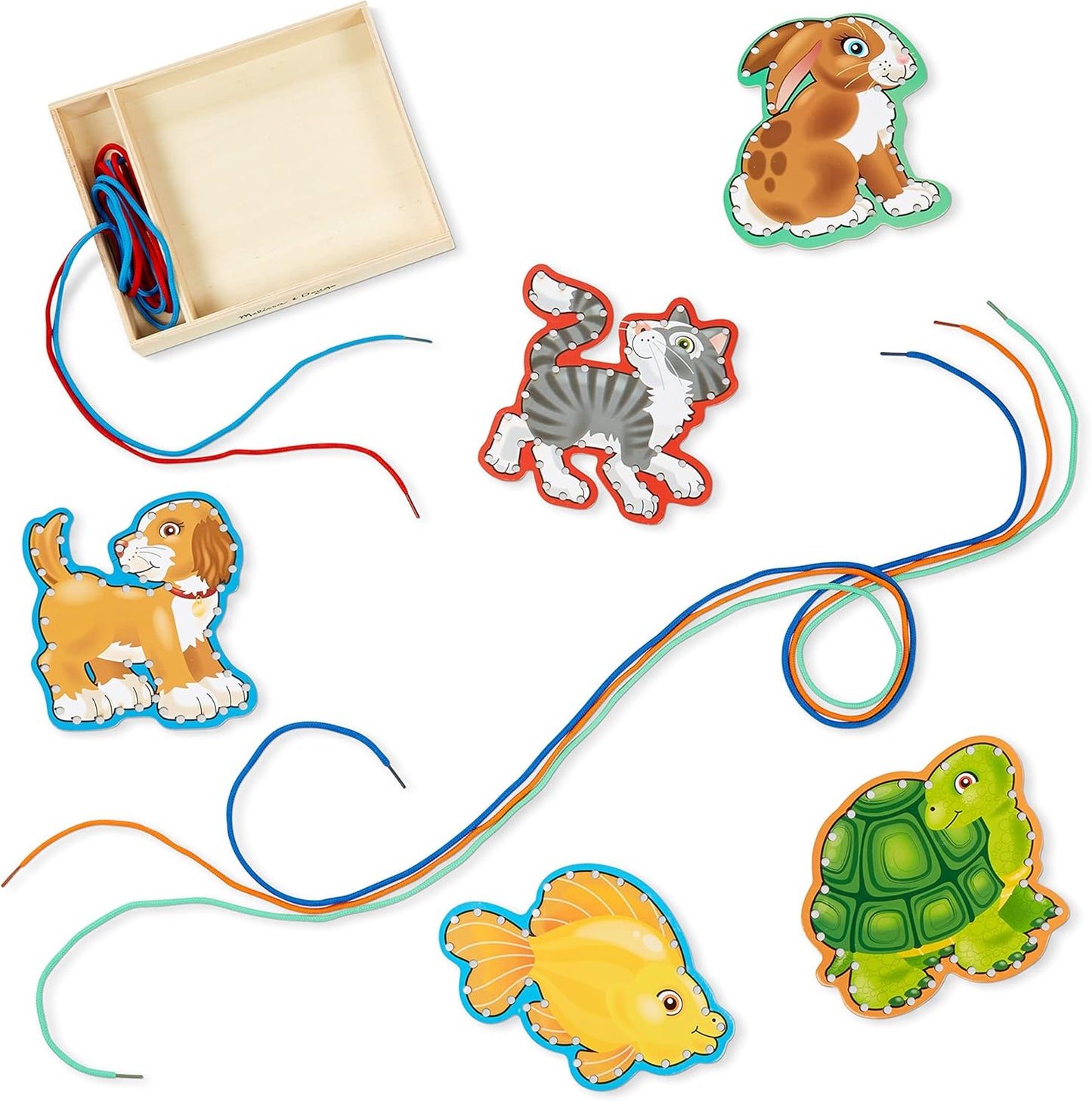 Melissa & Doug Melissa Doug Lace and Trace Activity Set 5 Wooden Panels and 5 Matching