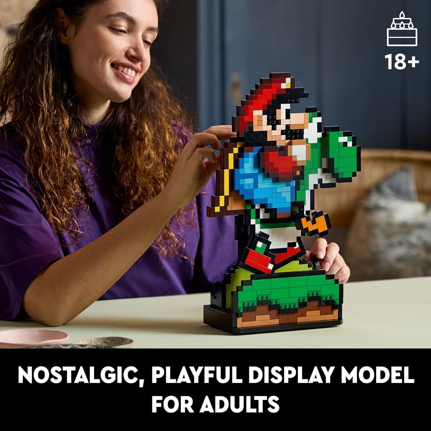 LEGO Super Mario World Mario Yoshi Nintendo Adult Mario Playset