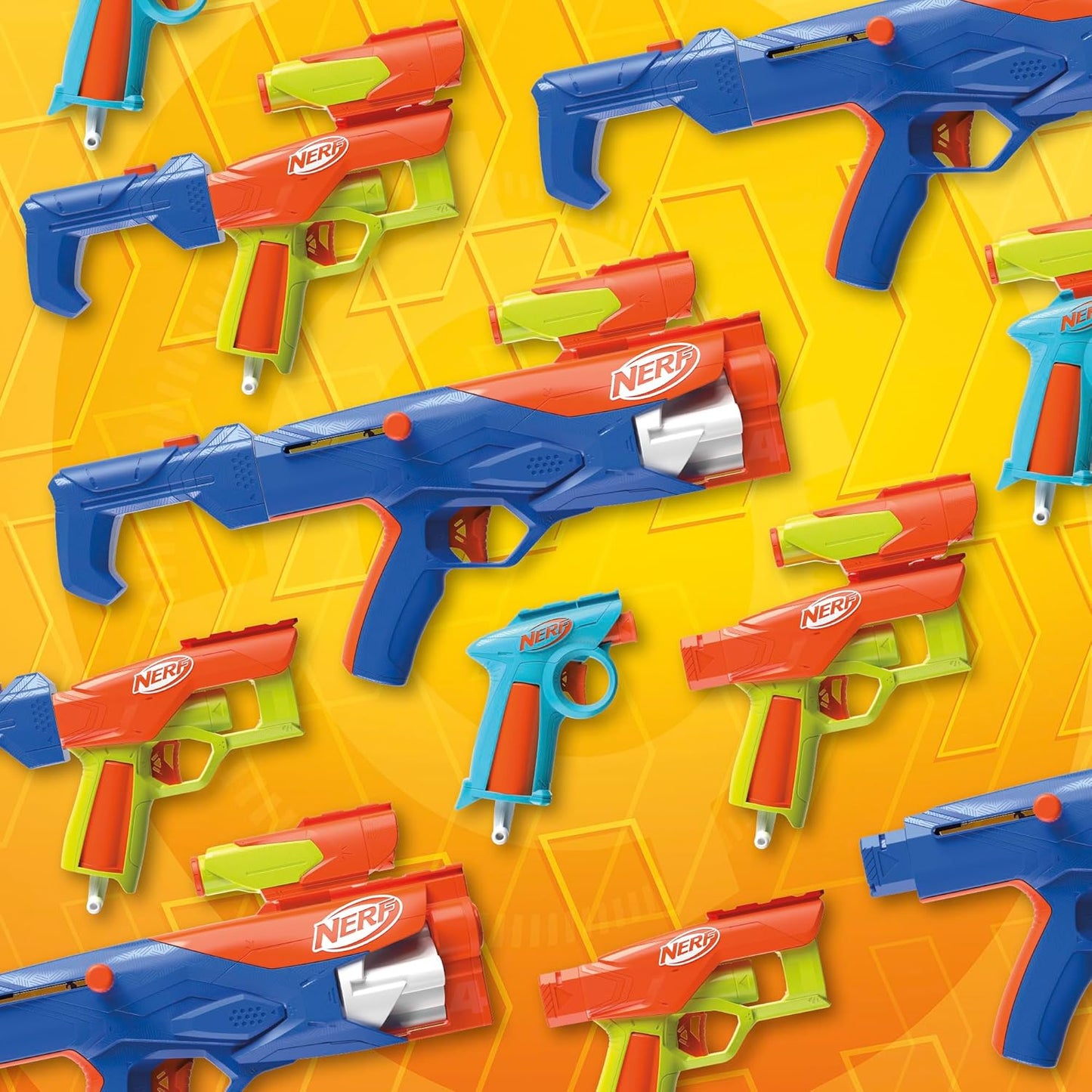 NERF N Series Gear Up Pack 3X Blasters 18 N1 Darts Compatible Only N Series Blasters