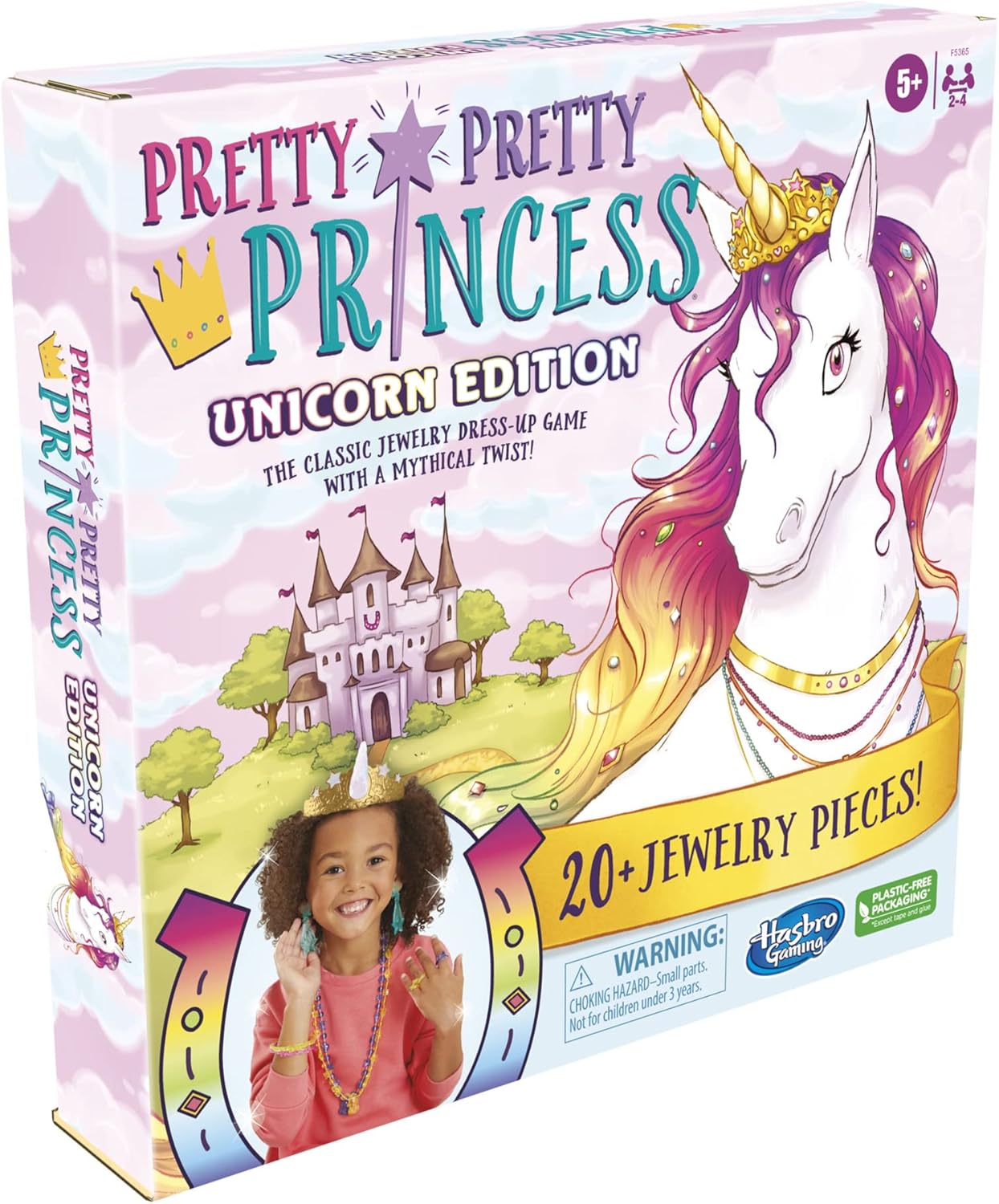 Hasbro Gaming Pretty Princess Unicorn Edition Board Game Includes 20 Pieces Amazon
