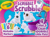 Crayola Scribble Scrubbies Tub Set 4 Pets Washable Pet Care Toy Coloring Animal Craft for