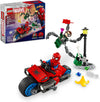 LEGO Marvel Motorcycle Chase Spider-Man vs. Doc Ock Buildable Toy for with Stud Shooters
