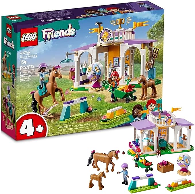 LEGO Friends Horse Training 41746 Toddler Building Toy Great for Ages 4 with 2 Mini-Doll