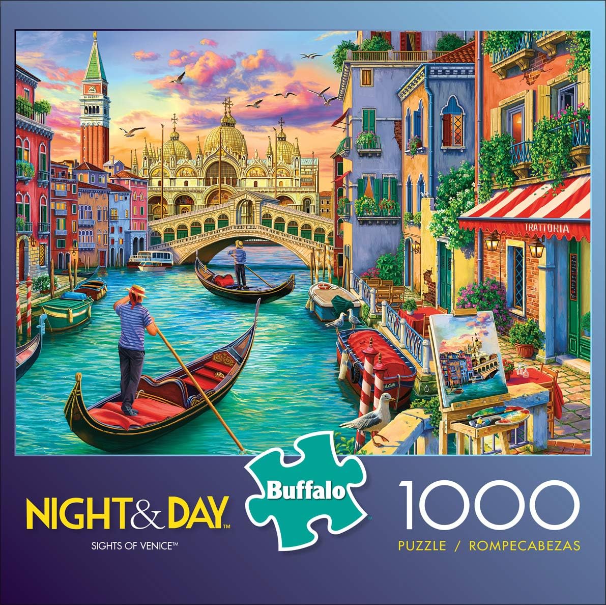 Buffalo Games Buffalo - Image World - Sights of Venice - 1000 Piece Jigsaw Puzzle