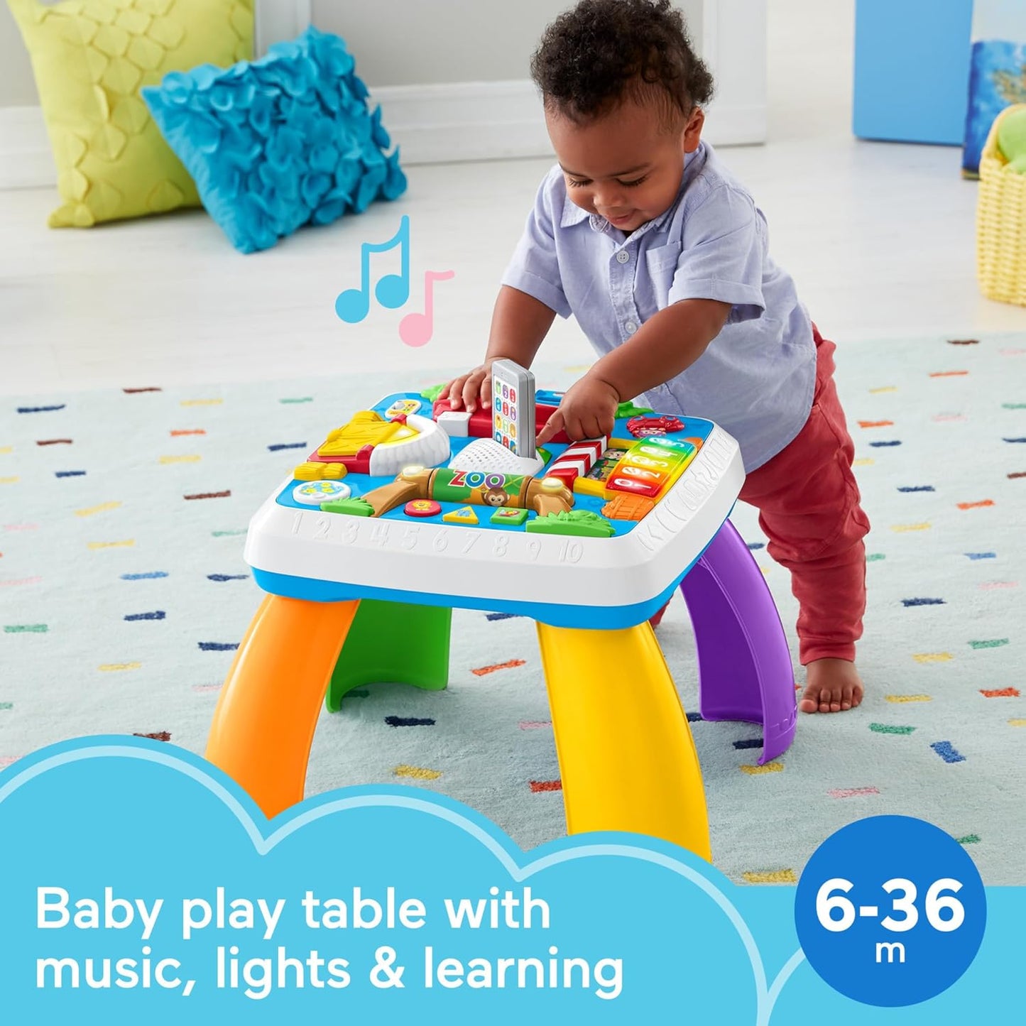 Fisher-Price Laugh & Learn Activity Table A" Music & Lights for Babies