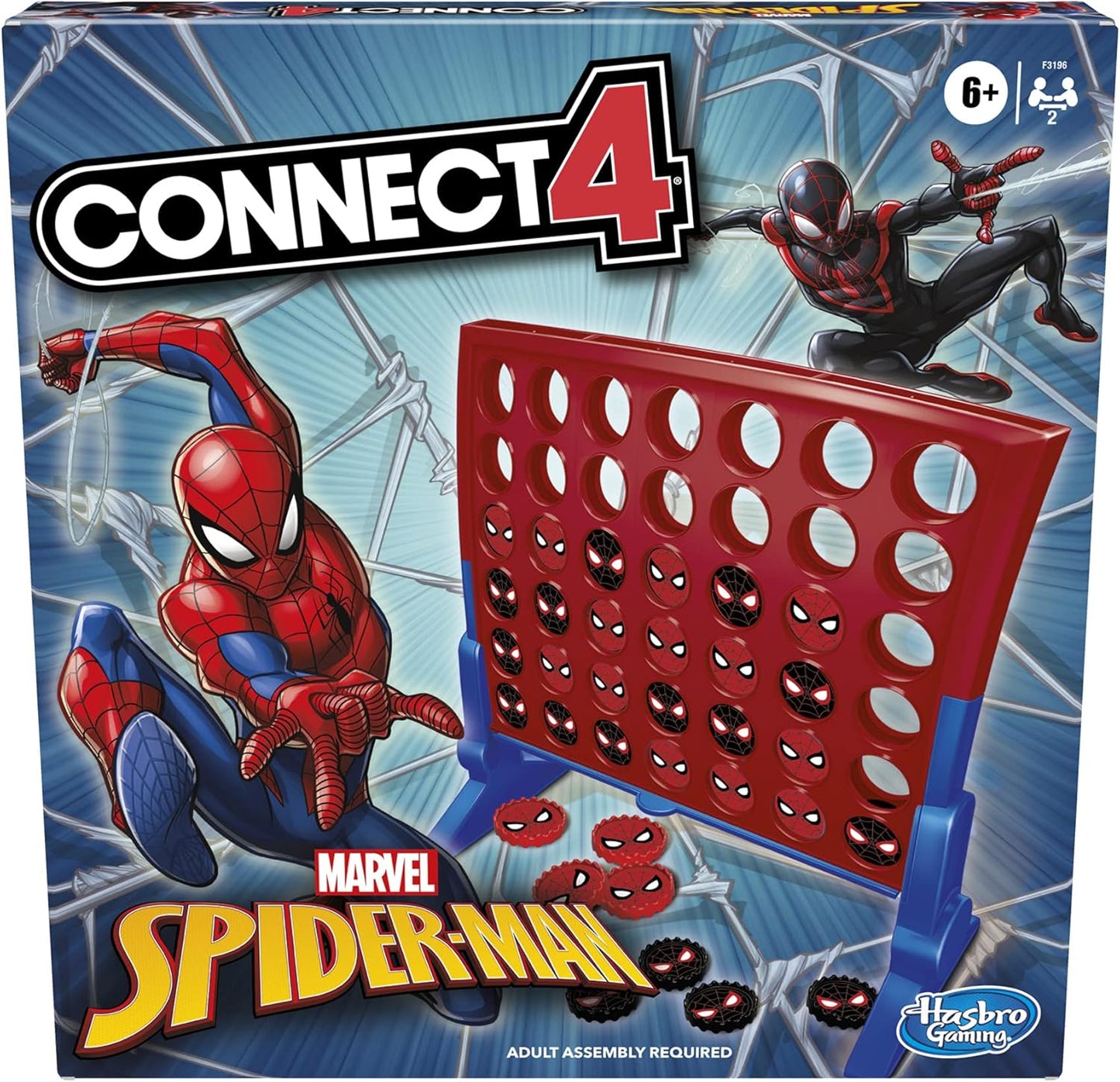 Hasbro Gaming Connect 4 Marvel Spider-Man Edition Game Strategy Board for 2 Players