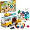 LEGO Creator 3 in 1 Beach Camper Van Building Kit Transforms from a Campervan to Ice