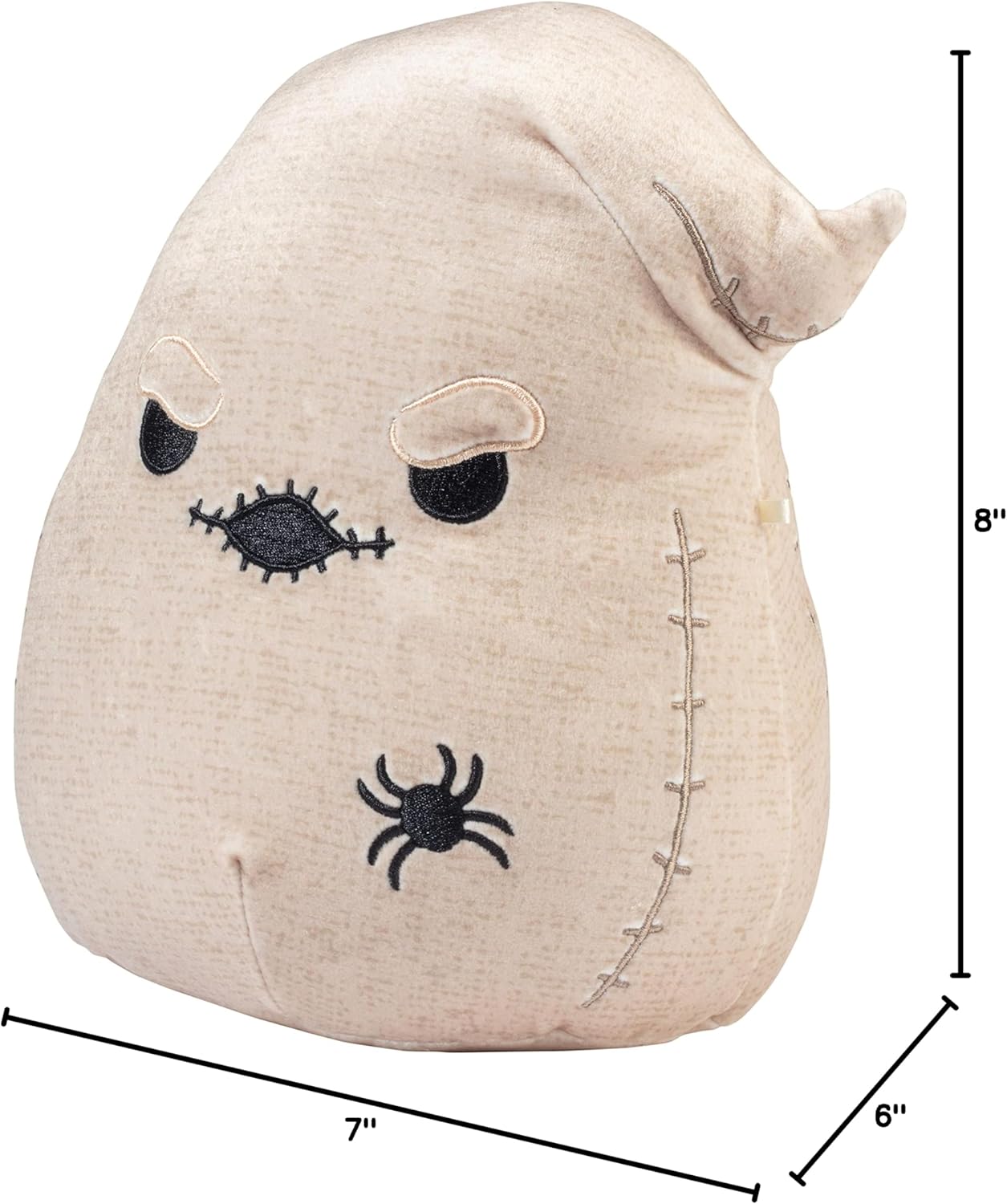 Squishmallows Original 8-Inch Brown Oogie Boogie - Nightmare Before Christmas - Official Jazwares Plush
