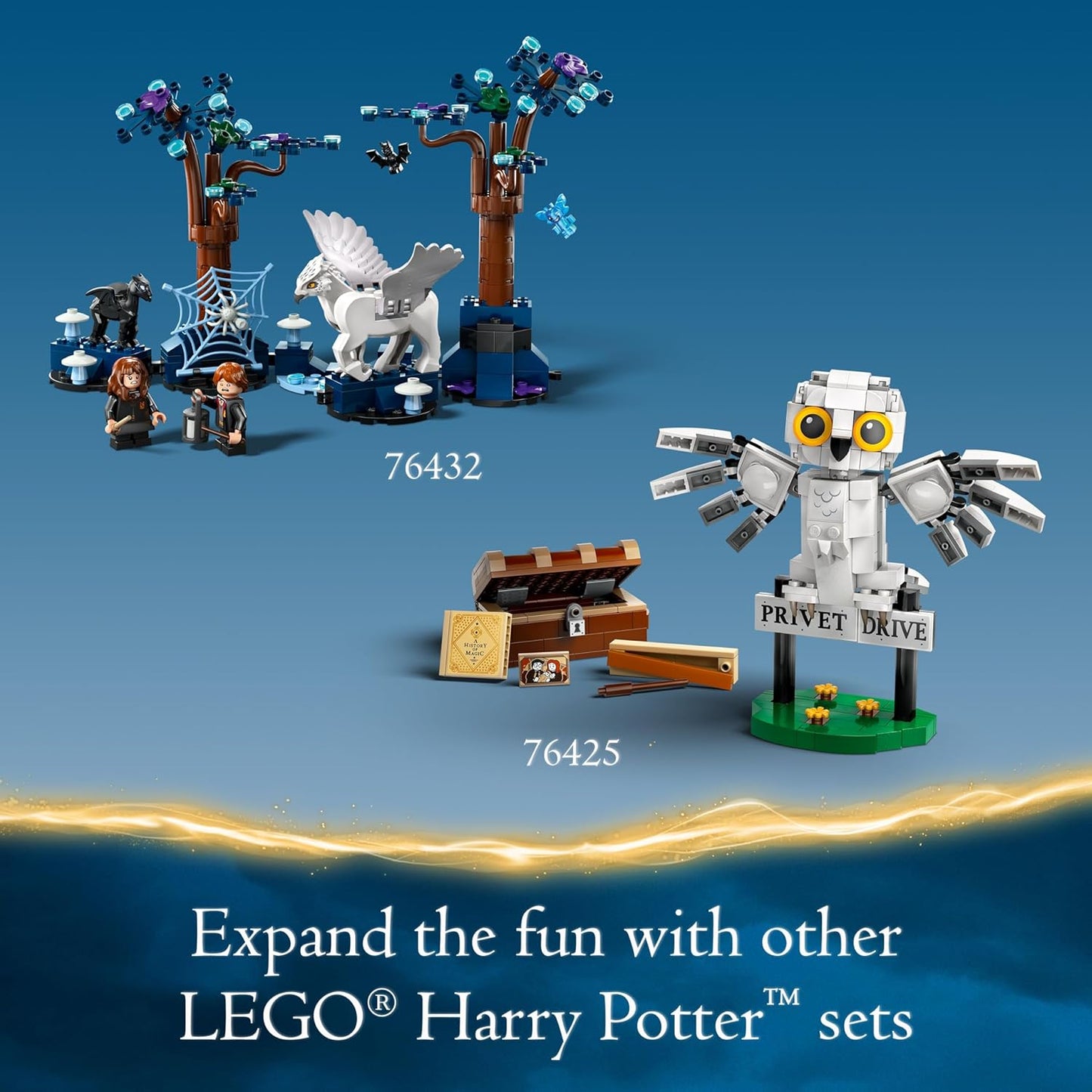LEGO Harry Potter Forbidden Forest Magical Creatures Glow in The Dark Toy for with