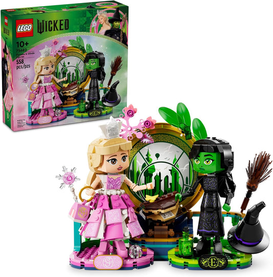 LEGO Wicked Elphaba Glinda Figures Building - Wicked for Girls Boys Age 10 - Buildable Wicked Doll