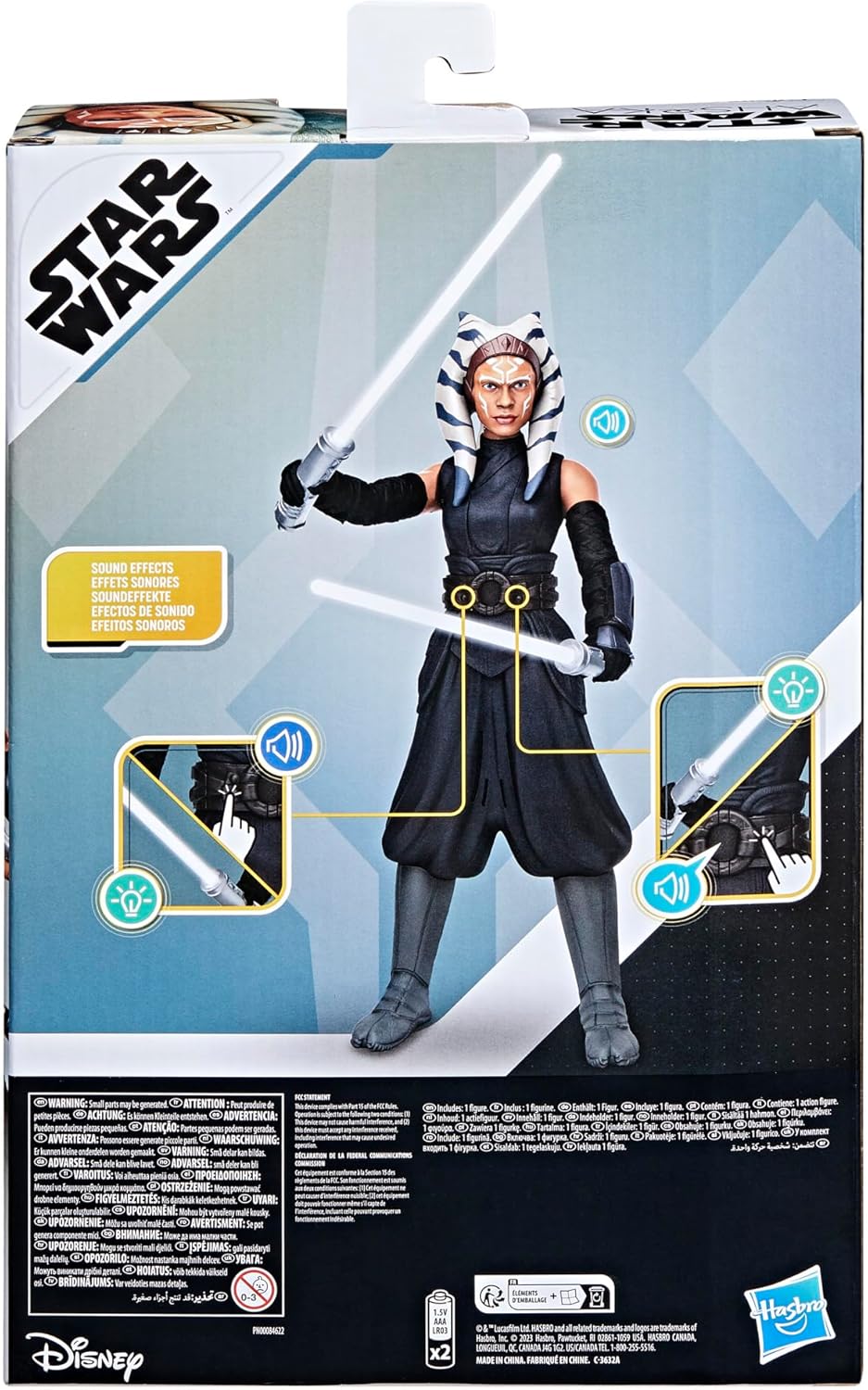 STAR WARS Galactic Action Ahsoka Tano 12-Inch Scale Action Figures Interactive for 4 Year