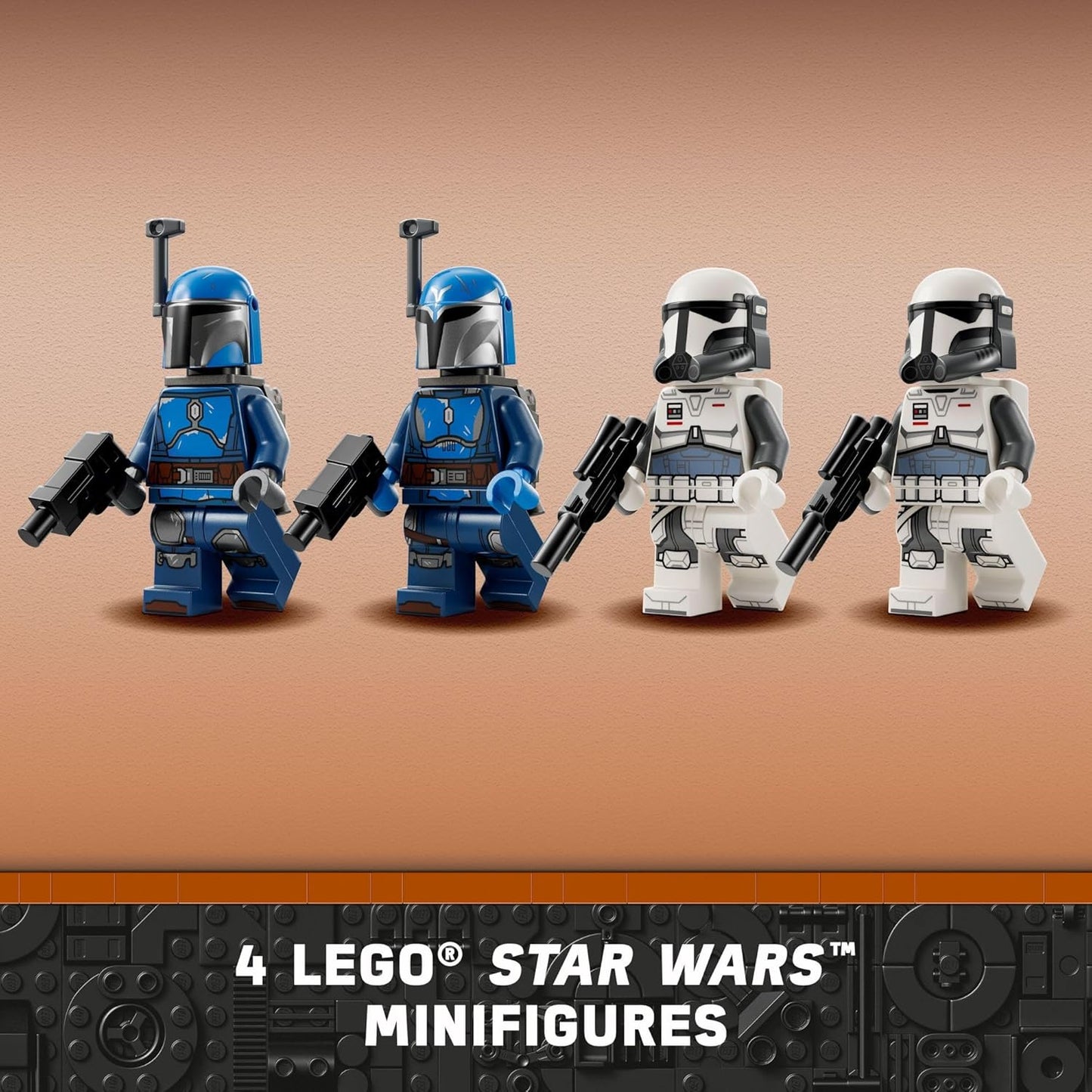 LEGO Star Wars The Mandalorian Ambush on Mandalore Battle Pack Building Toy with 4 Star Wars Minifigures Brick Built Playset