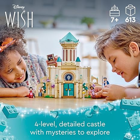 LEGO Disney Wish King Magnifico's Castle 43224 Building Toy Set A Set for Ages 7 and up