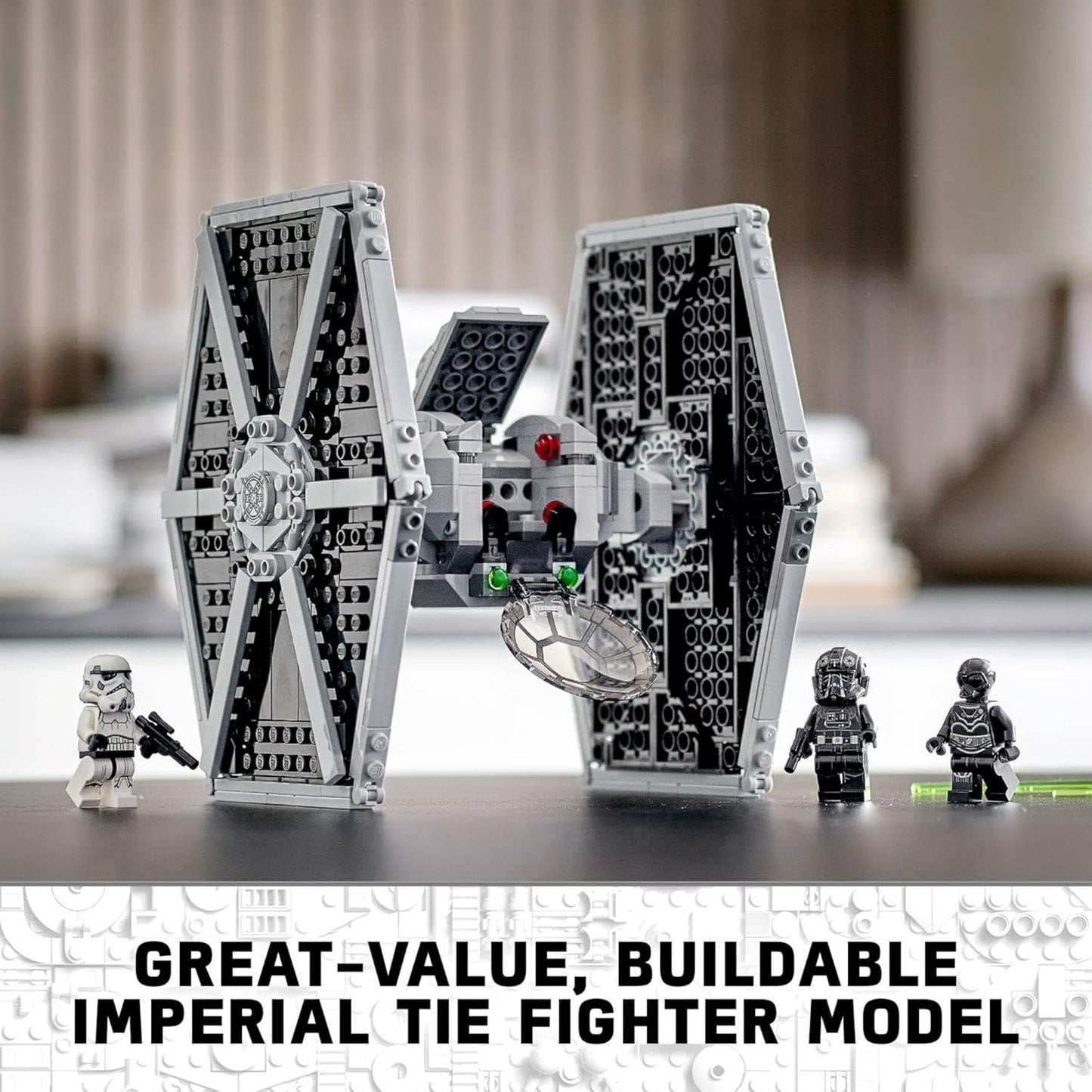 LEGO Star Wars Imperial TIE Fighter 75300 Building Toy with Stormtrooper and Pilot