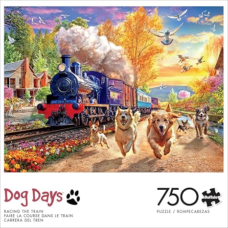 Buffalo Games Buffalo - Angelo Bonito - Racing The Train - 750 Piece Jigsaw Puzzle