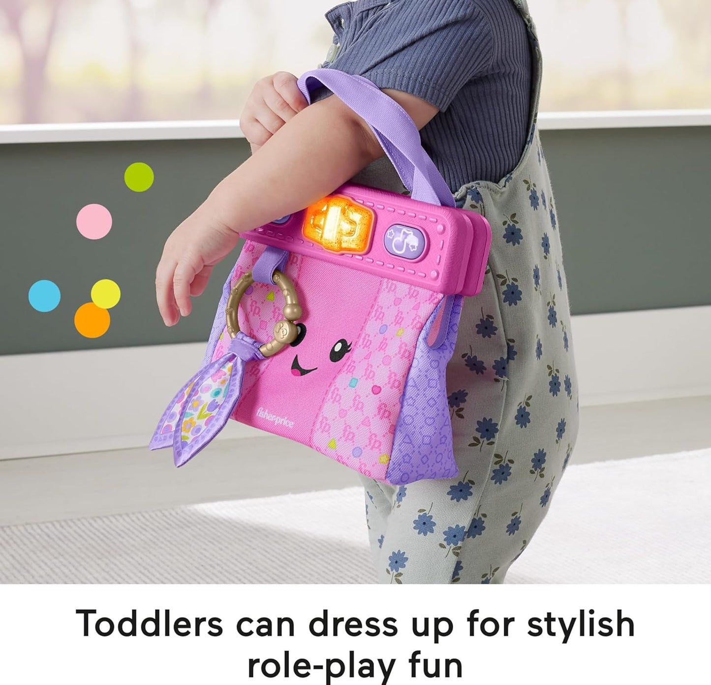 Fisher-Price Baby Toddler Toy Laugh Learn My Smart Purse with Lights Smart Stages
