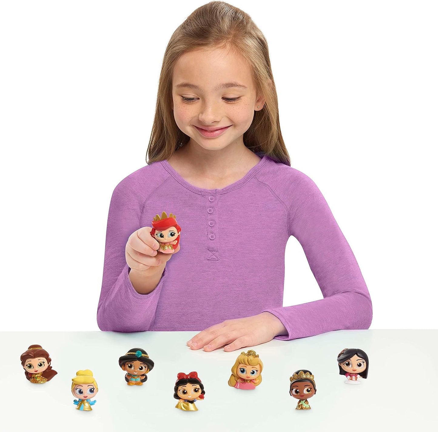 Disney Doorables Glitter & Gold Princess Collection A" 8 Blind Bag Figures – 8