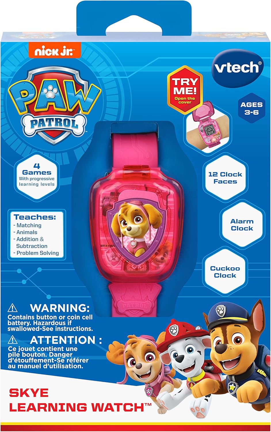VTech PAW Patrol Skye Learning Watch Pink