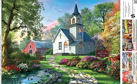 Buffalo Games Buffalo - Dominic Davison - Little White Chapel - 500 Piece Jigsaw Puzzle
