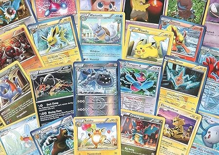 Pokemon PokAmon TCG Random Card Lot A" 100 Cards + 7 Bonus Foils from All Series – 100