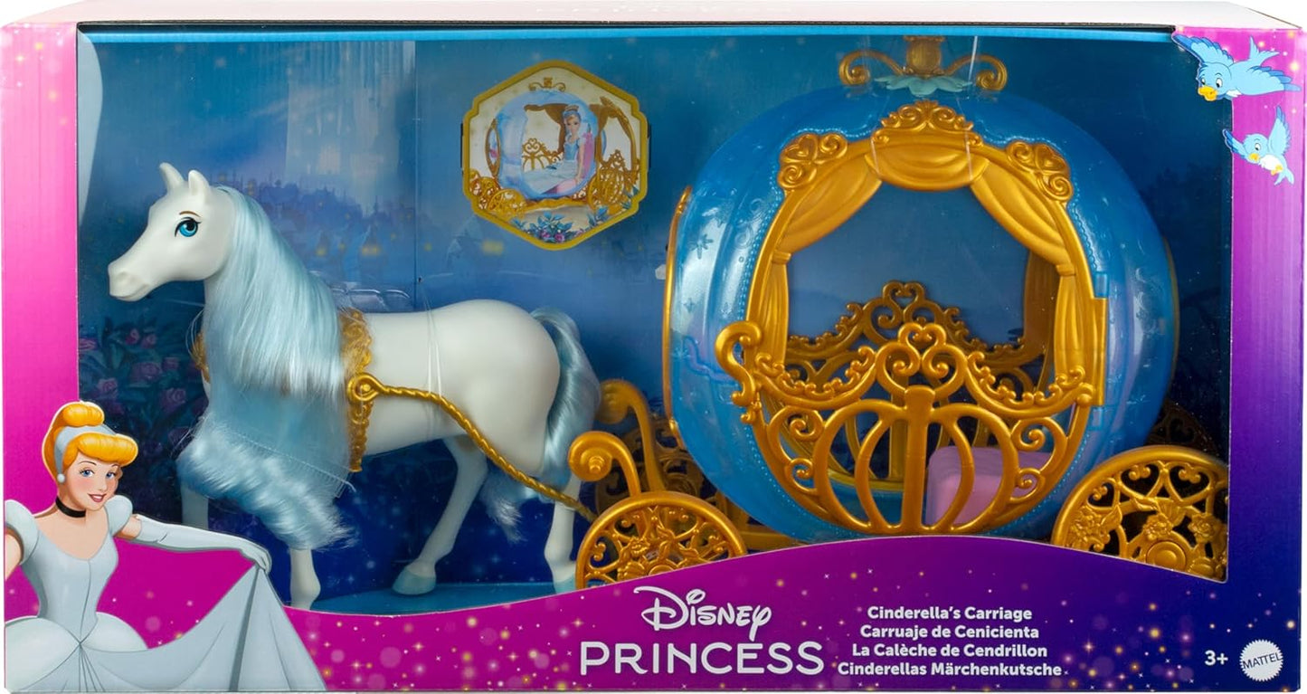 Mattel Disney Princess Cinderellas Rolling Carriage Fashion Doll
