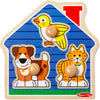 Melissa & Doug Melissa Doug Pets Jumbo Peg Wooden Puzzle