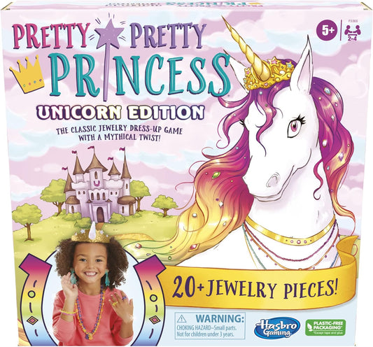 Hasbro Gaming Pretty Princess Unicorn Edition Board Game Includes 20 Pieces Amazon