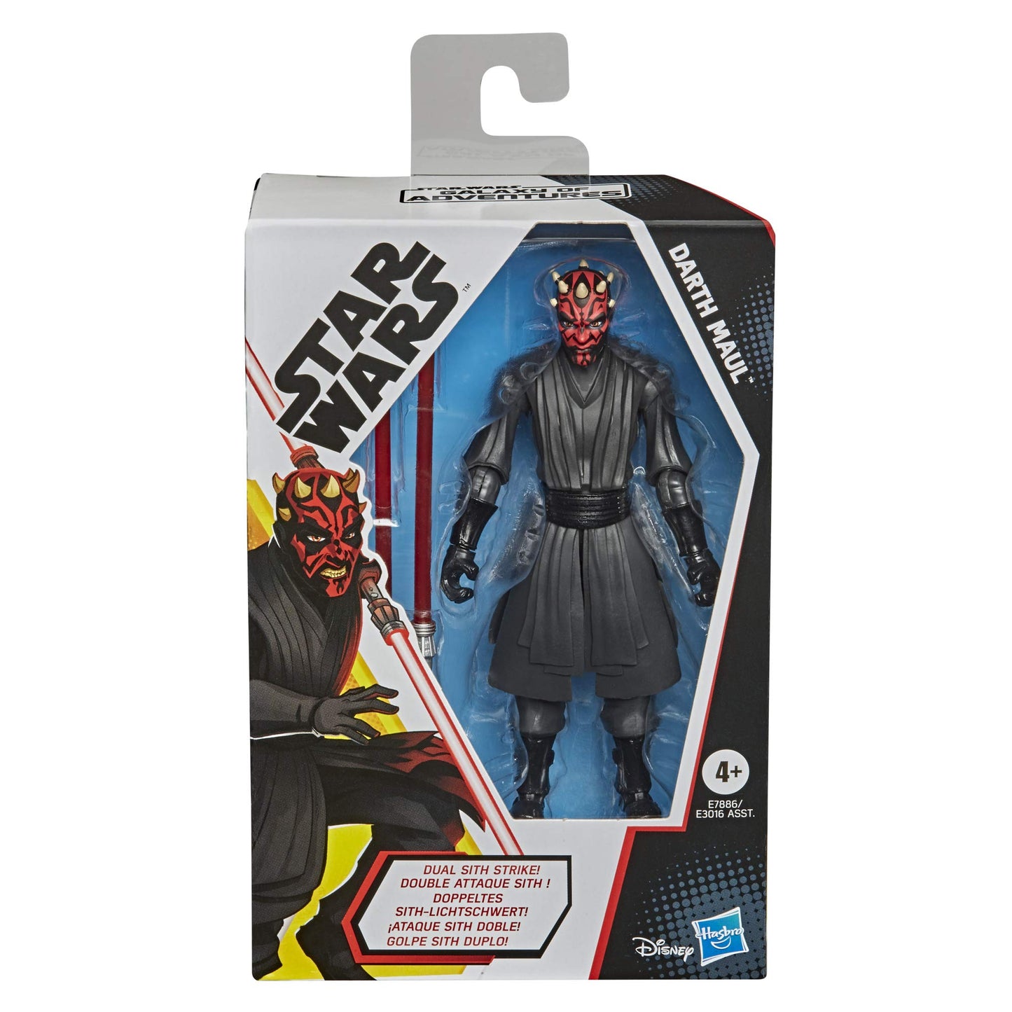 STAR WARS Galaxy of Adventures Darth Maul Toy 5-inch Scale Action Figure with Fun