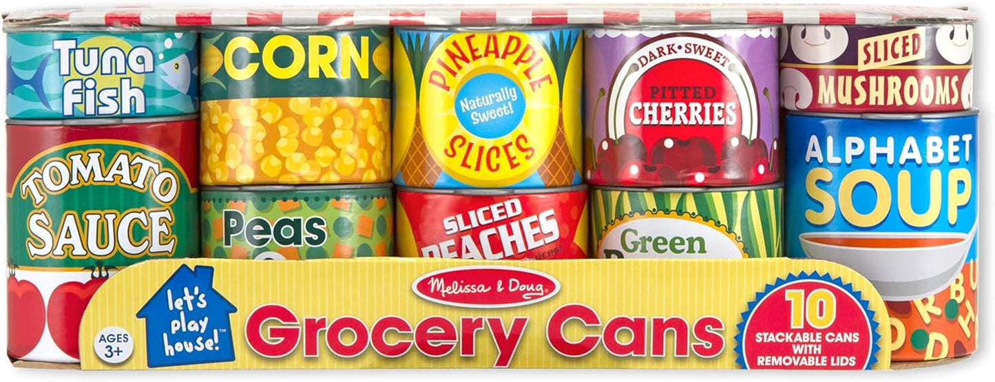 Melissa & Doug Melissa Doug Let's Play House Grocery Cans Play Food Kitchen Accessory