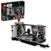 LEGO Star Wars Dark Trooper Attack Set Mandalorian Building Toy 75324 with Revolving Elevator Luke Skywalker Minifigure and Lightsaber Pretend Play Star Wars Building Set