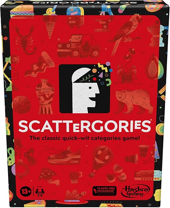 Hasbro Gaming Scattergories Classic Game Party Game and Teens Ages 13 and up Board Game