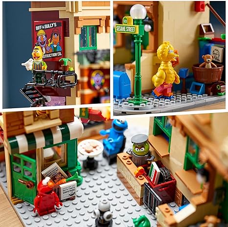 LEGO Ideas 123 Sesame Street 21324 Building Kit Awesome Build-and-Display Model Featuring