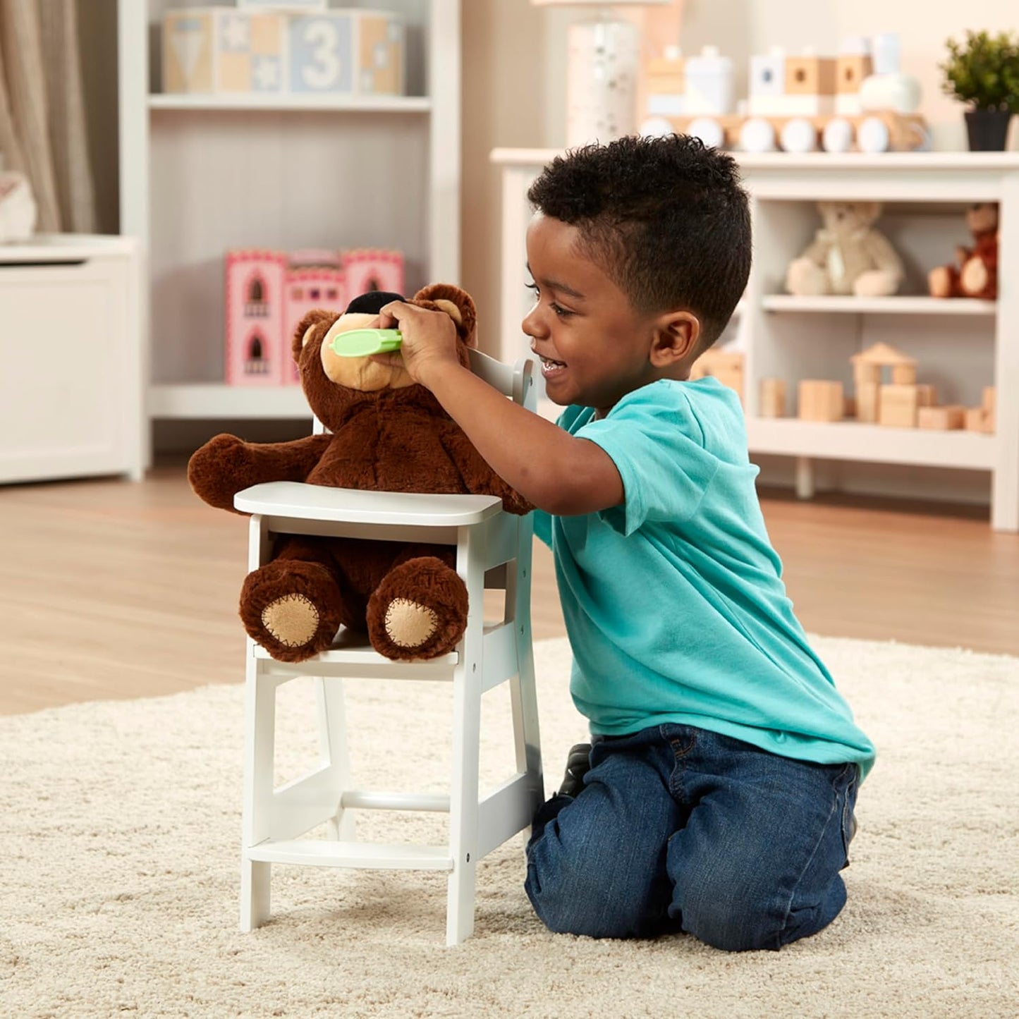 Melissa & Doug Melissa Doug Play High Chair - Pretend Play High Chair Baby Doll White