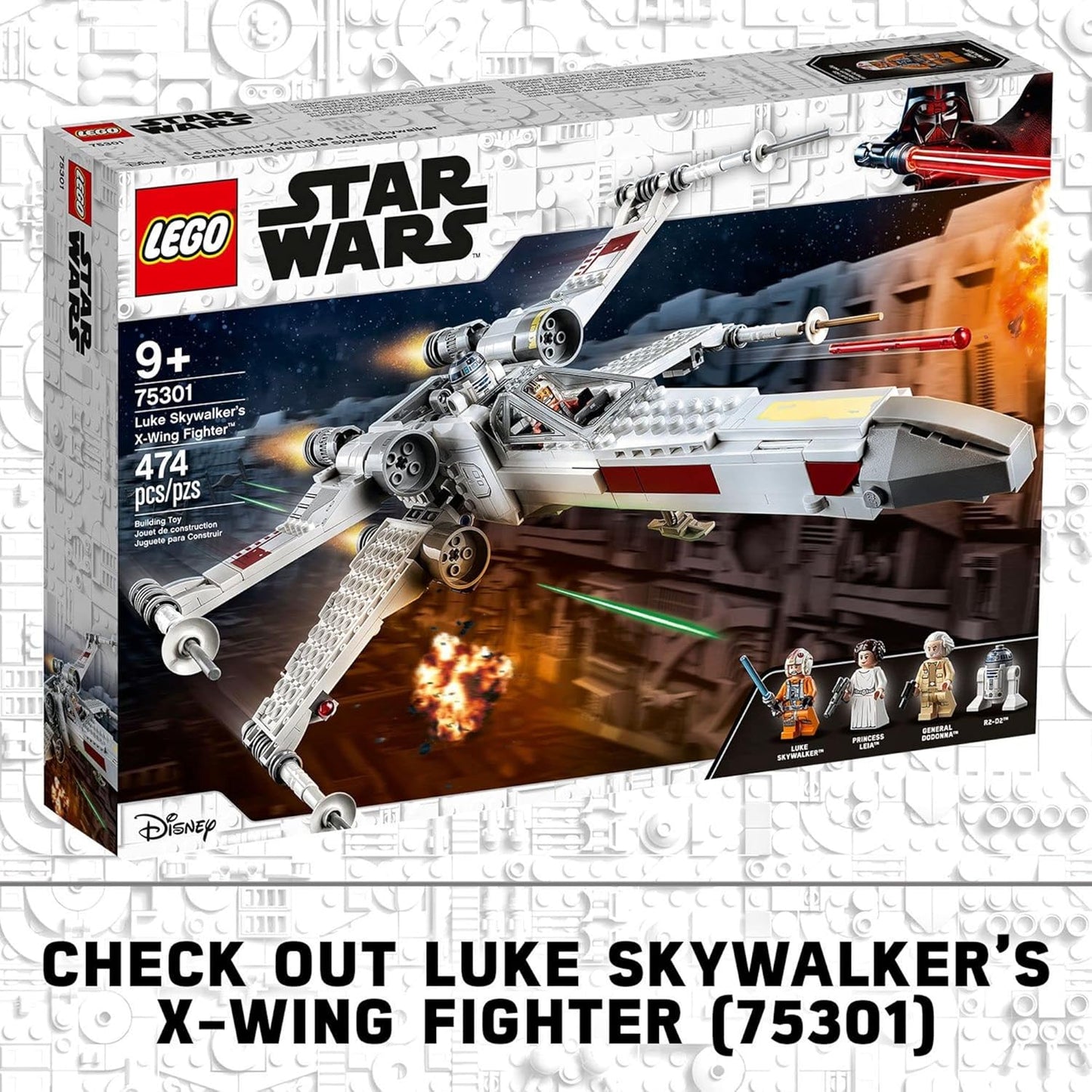 LEGO Star Wars Imperial TIE Fighter 75300 Building Toy with Stormtrooper and Pilot