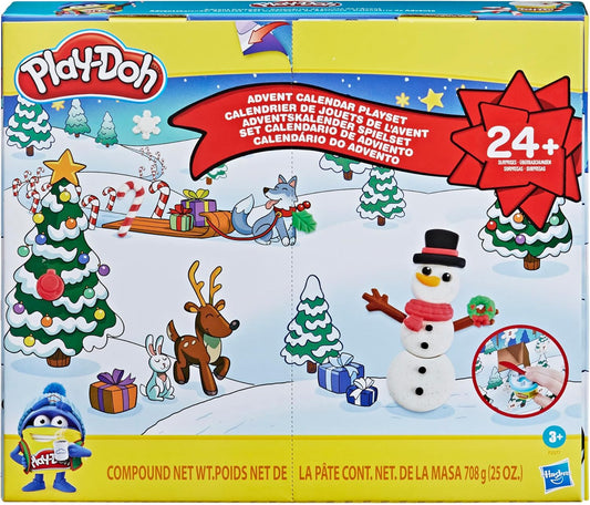 Play-Doh Advent Calendar Toy for 3 Years and Up with Over 24 Surprise Playmats and 24