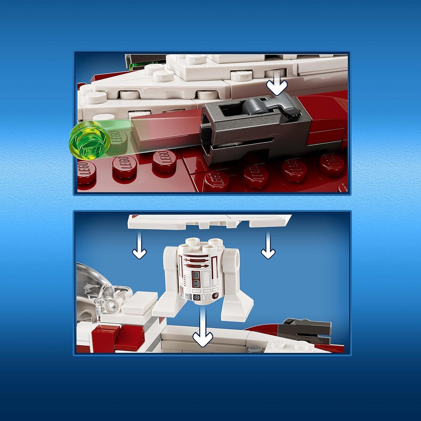 LEGO Star Wars OBI-Wan Kenobi's Jedi Starfighter 75333 Building Toy Set - Features