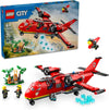 LEGO City Fire Rescue Plane Toy for and of Firefighter Fun Birthday for Boys and Girls