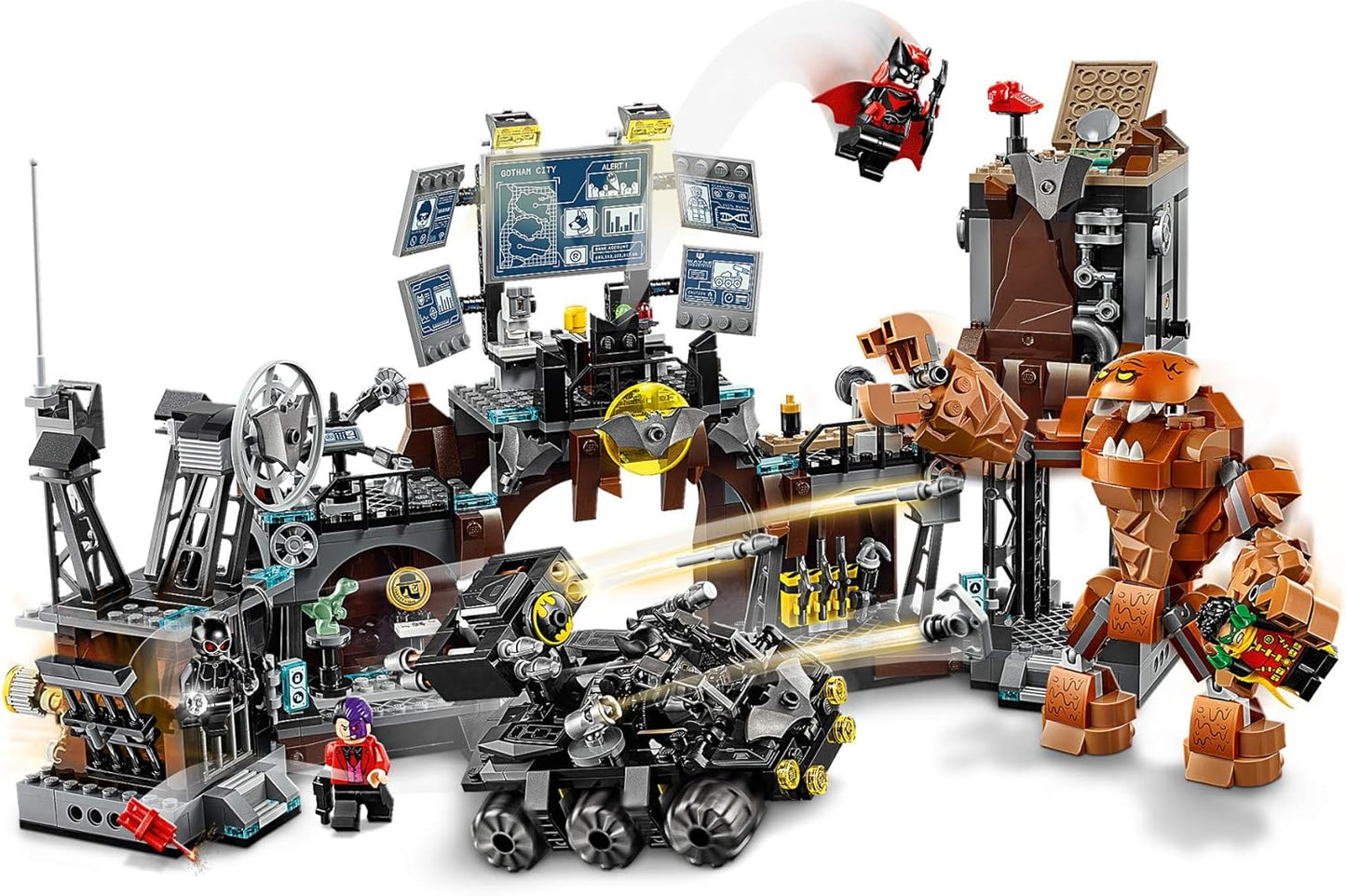 LEGO DC Batman Batcave Clayface Invasion 76122 Batman Toy Building Kit with Batman and