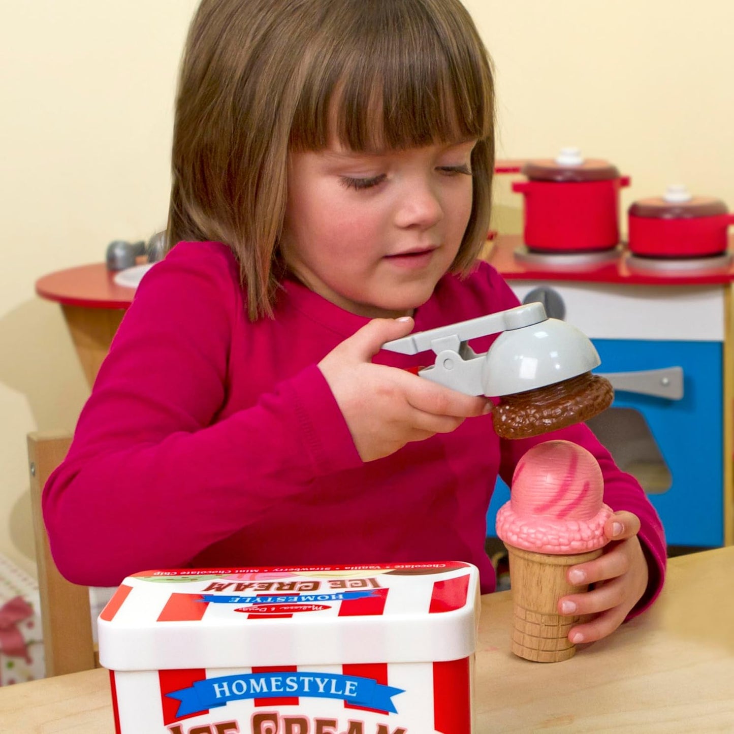 Melissa & Doug Melissa Doug Scoop and Stack Ice Cream Cone Magnetic Multicolor - FSC