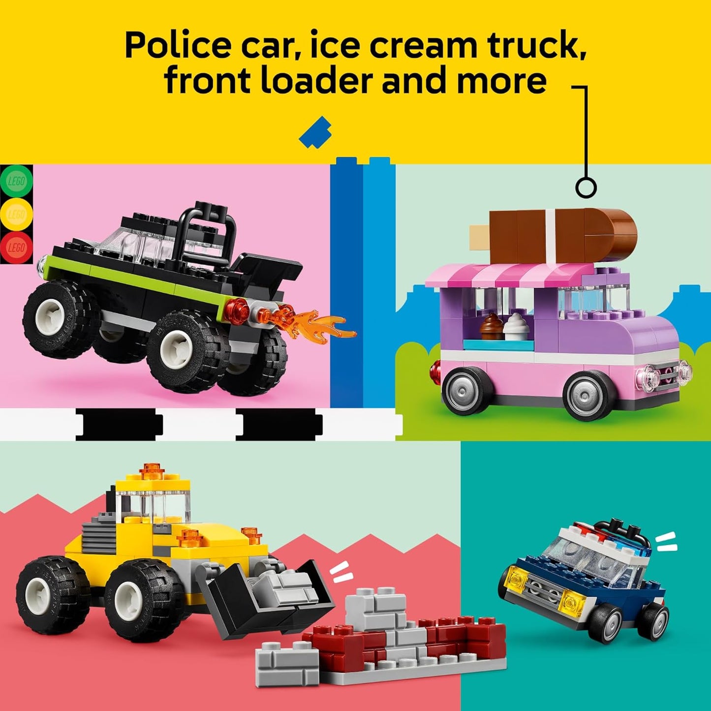 LEGO Classic Creative Vehicles A" Colorful Building Kit