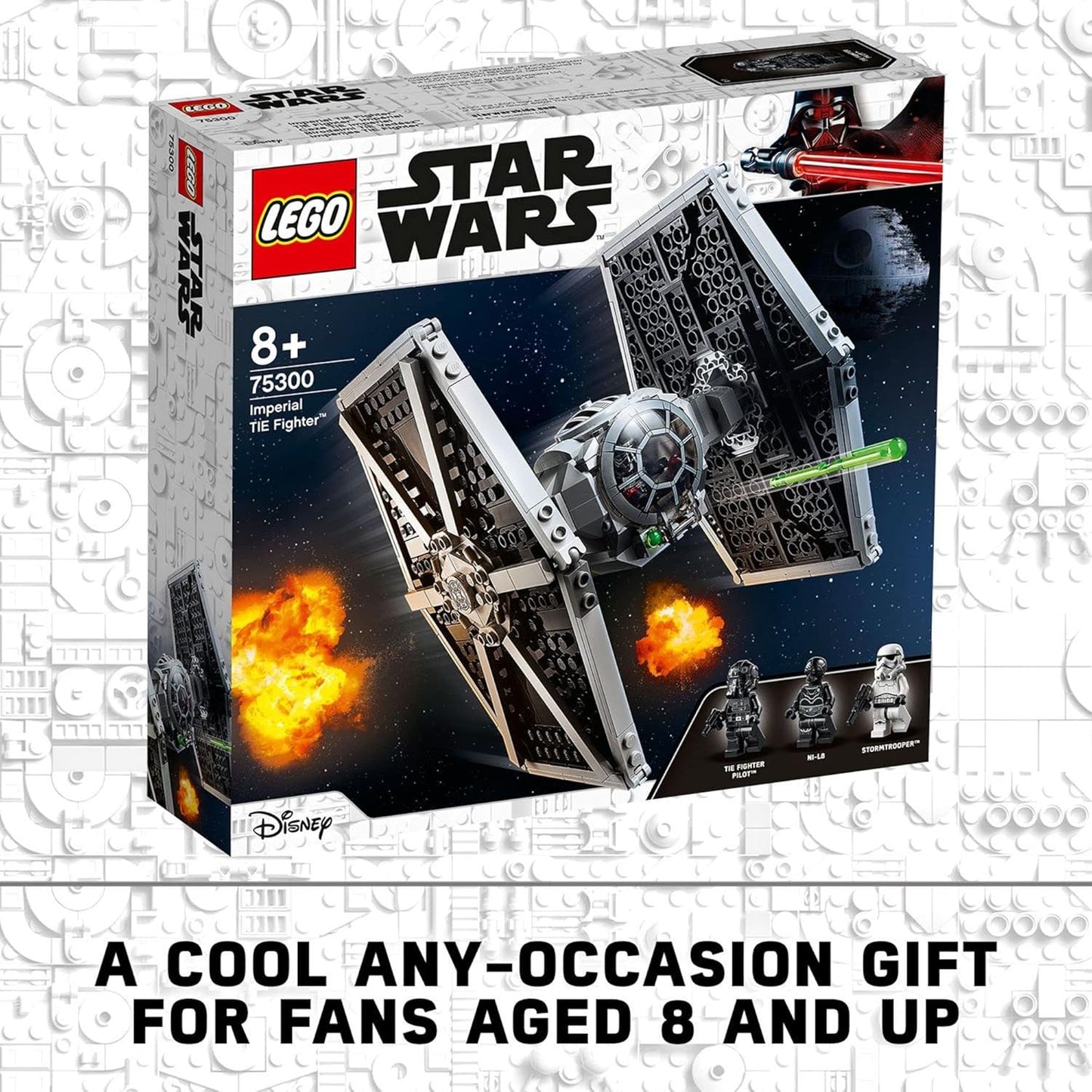 LEGO Star Wars Imperial TIE Fighter 75300 Building Toy with Stormtrooper and Pilot