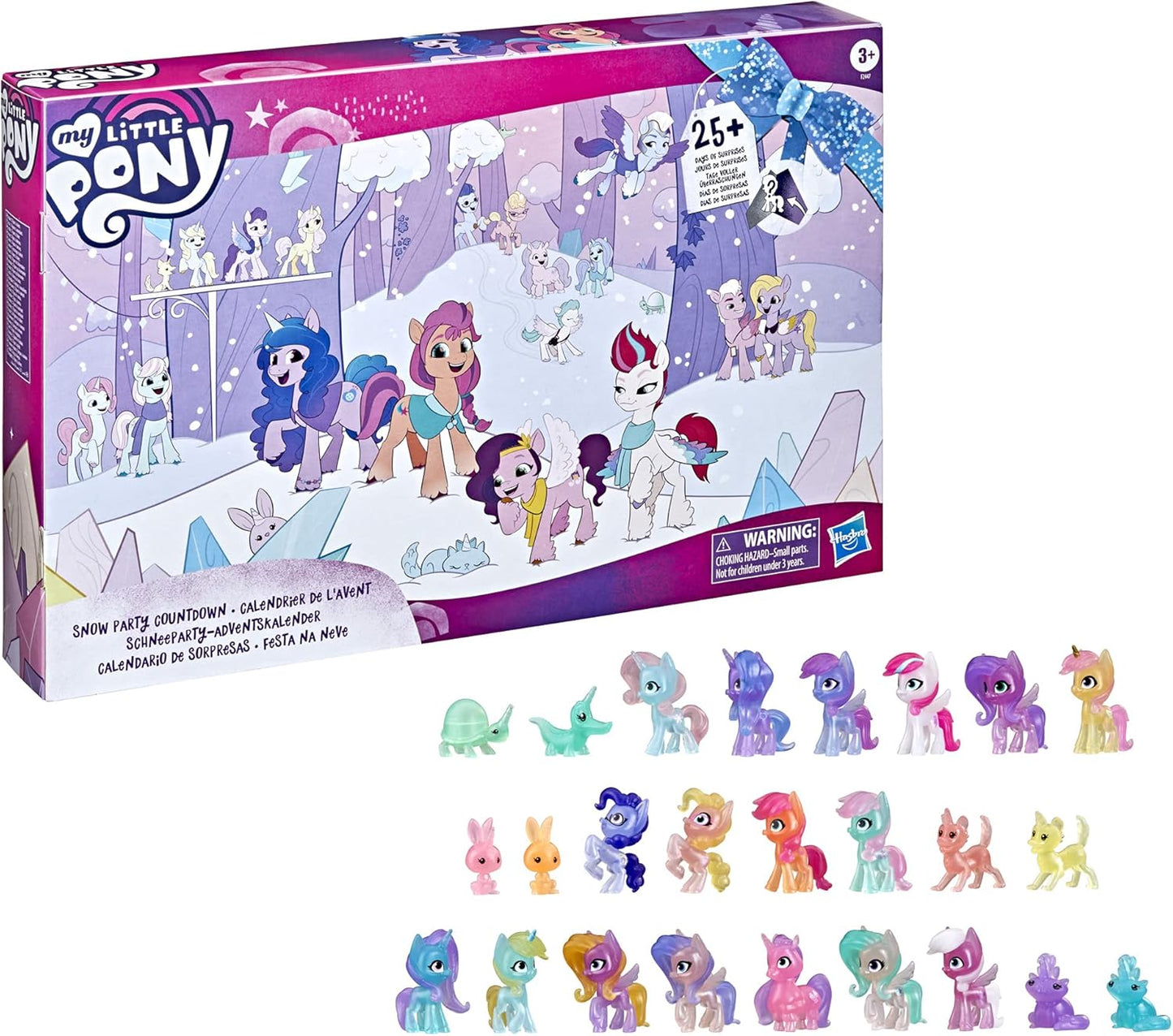 My Little Pony : A New Generation Snow Party Advent Calendar A" 25 Surprises & 16 Pony Figures – 25