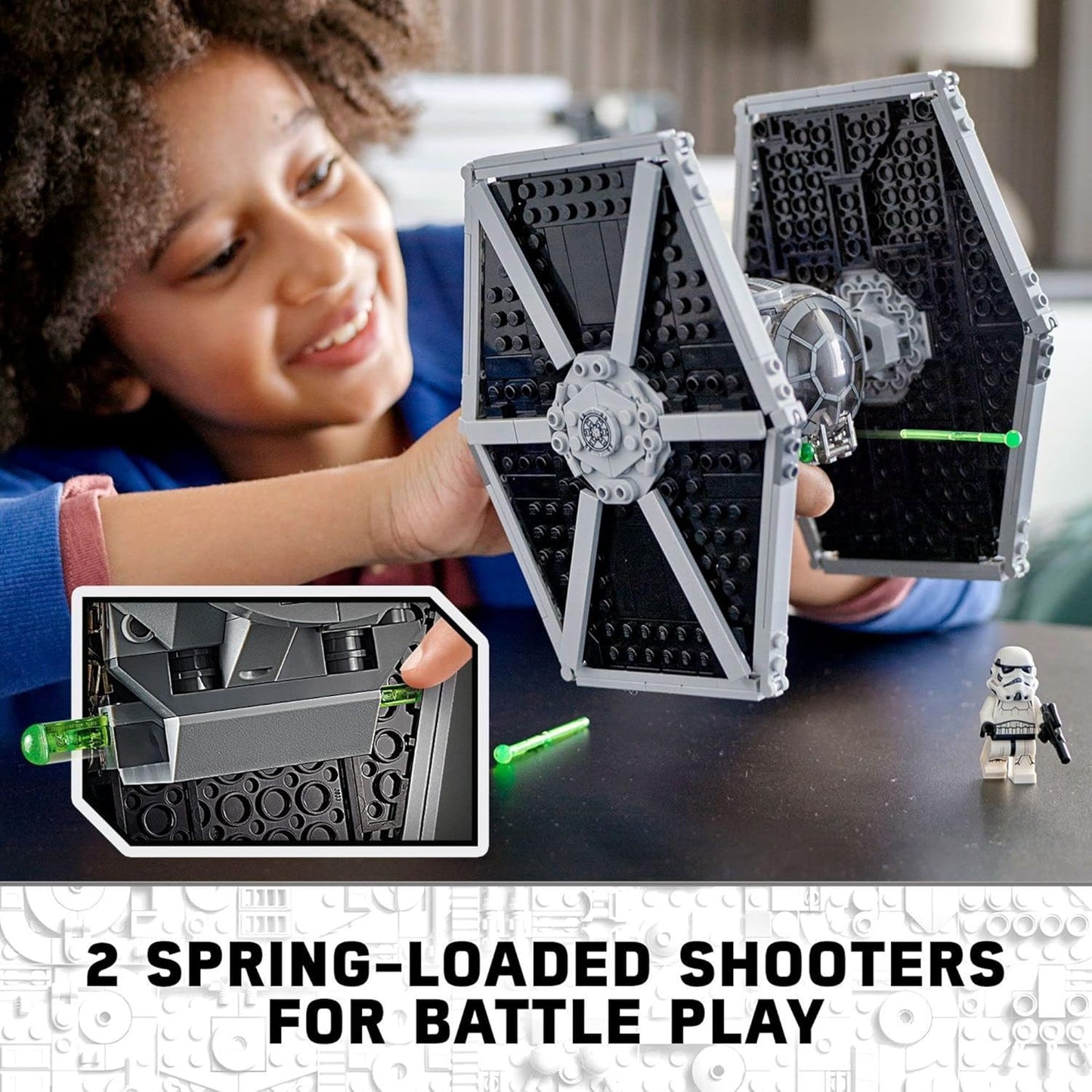 LEGO Star Wars Imperial TIE Fighter 75300 Building Toy with Stormtrooper and Pilot