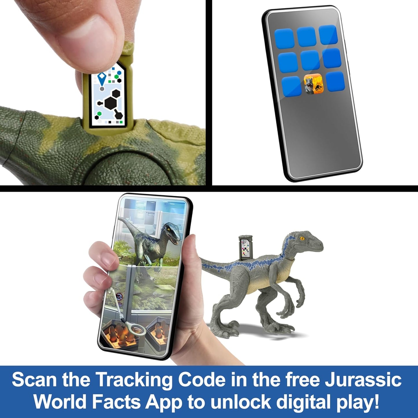 Mattel Jurassic World Track 'n Attack Dinosaur Action Figure Tyrannosaurus Rex Toy with