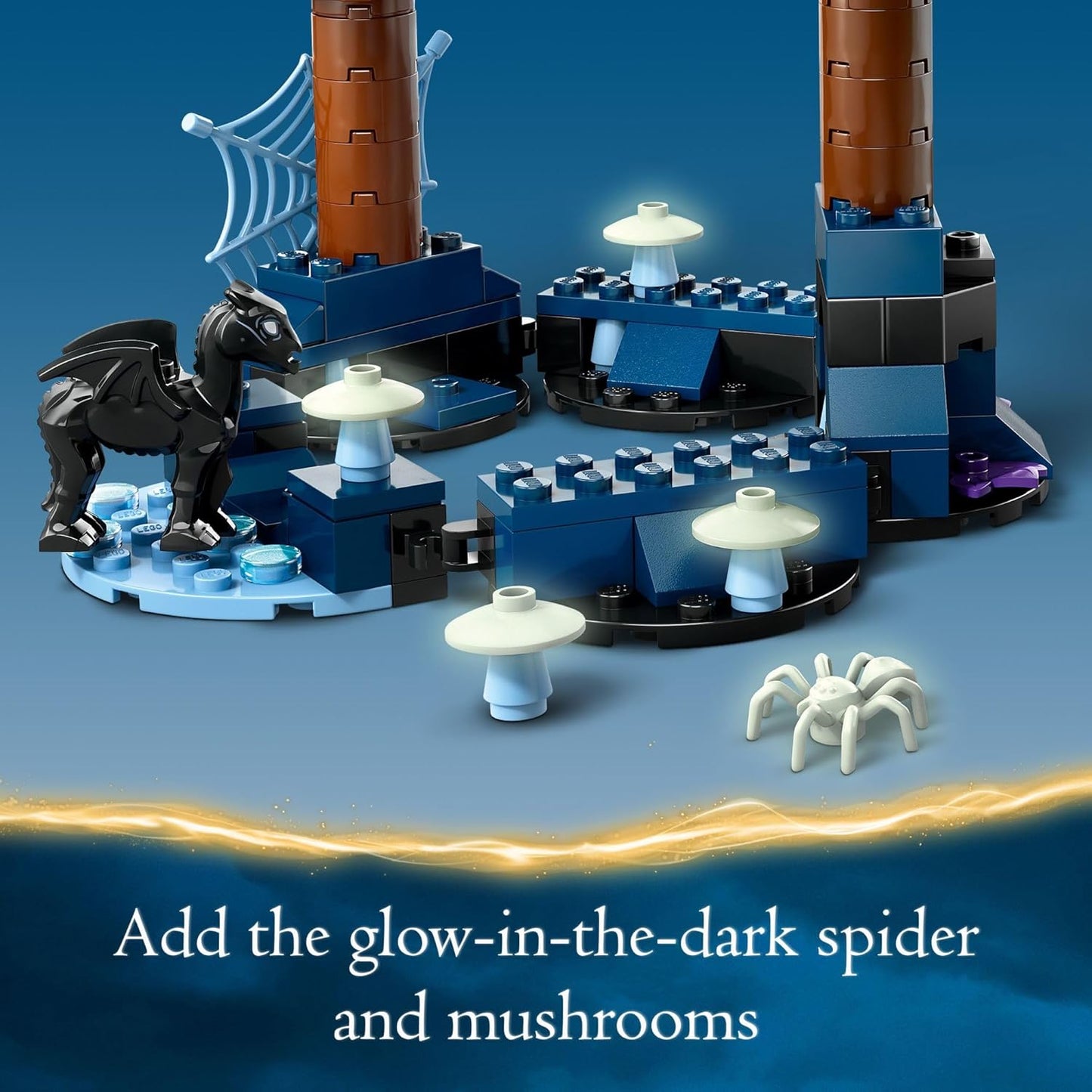 LEGO Harry Potter Forbidden Forest Magical Creatures Glow in The Dark Toy for with