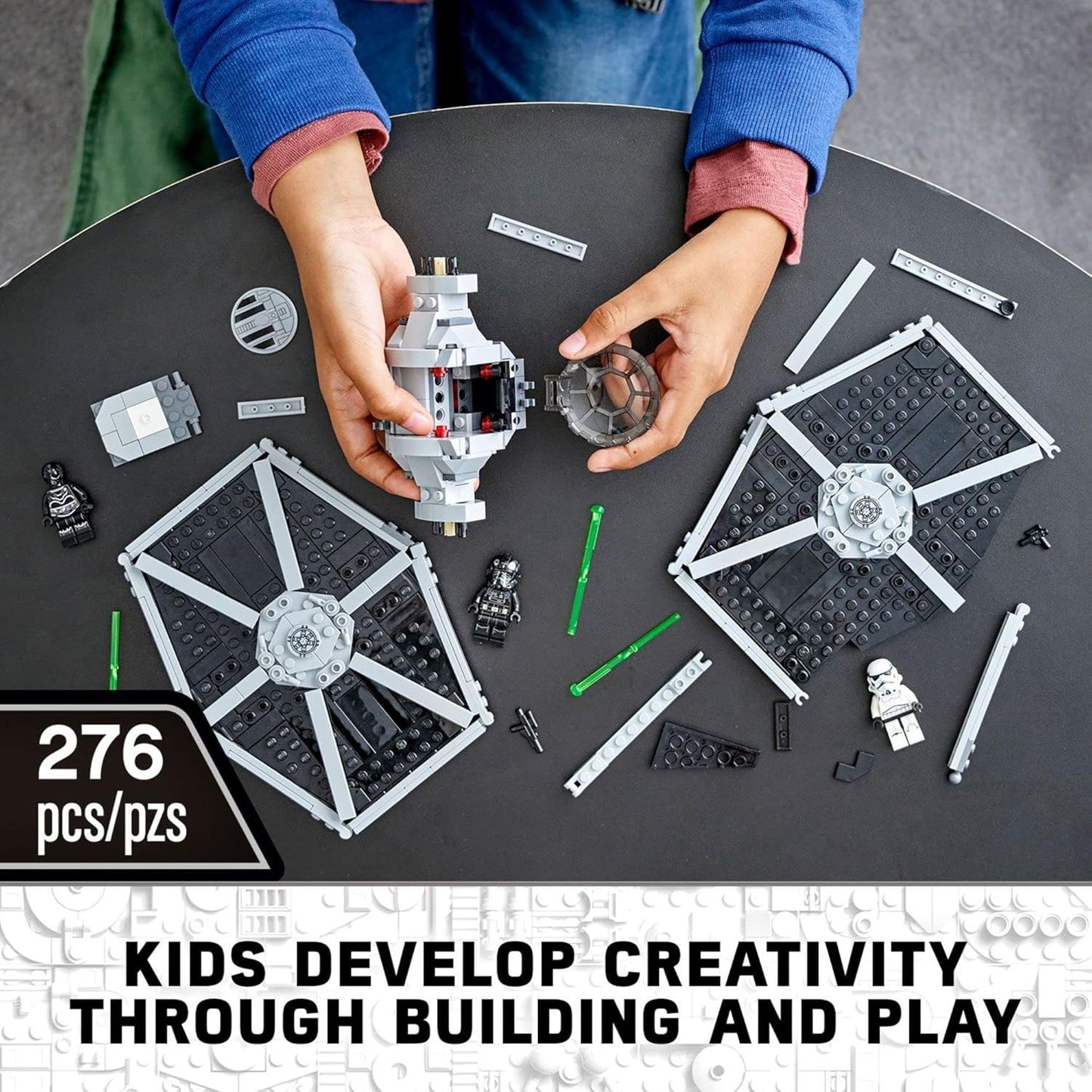 LEGO Star Wars Imperial TIE Fighter 75300 Building Toy with Stormtrooper and Pilot