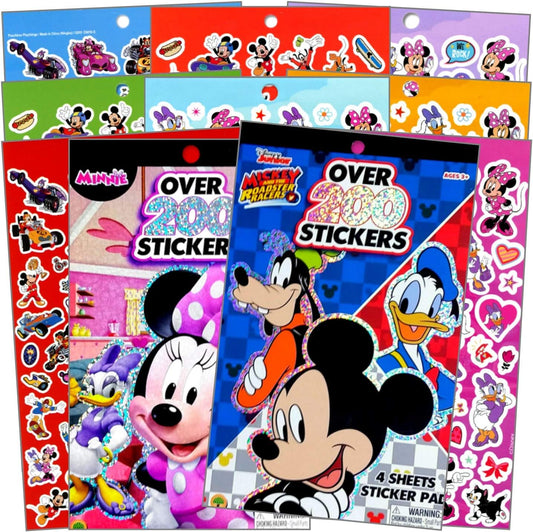 Disney Mickey Mouse Sticker Pad and Minnie Mouse Sticker Pad Set Over 400 total