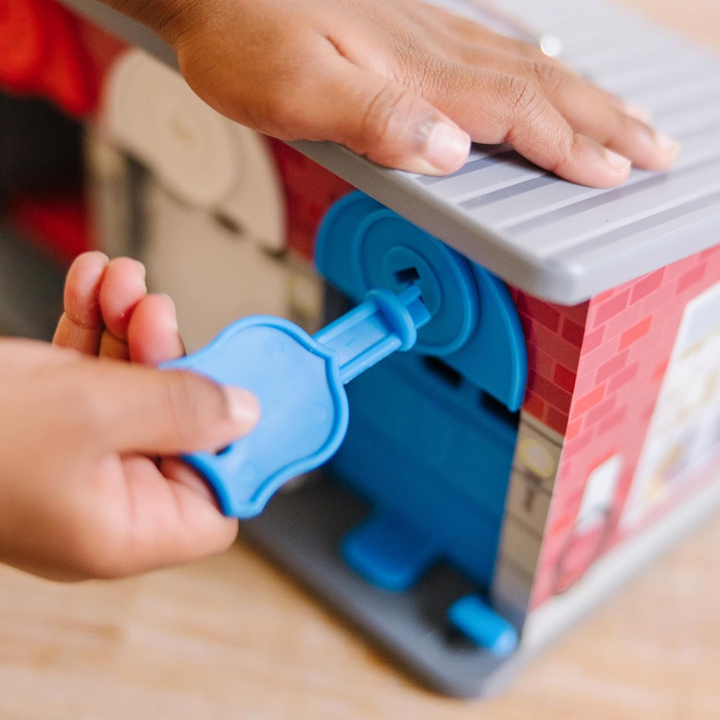 Melissa & Doug Melissa Doug Toy Keys and Cars Wooden Rescue Vehicle
